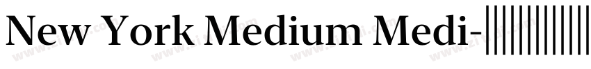 New York Medium Medi字体转换